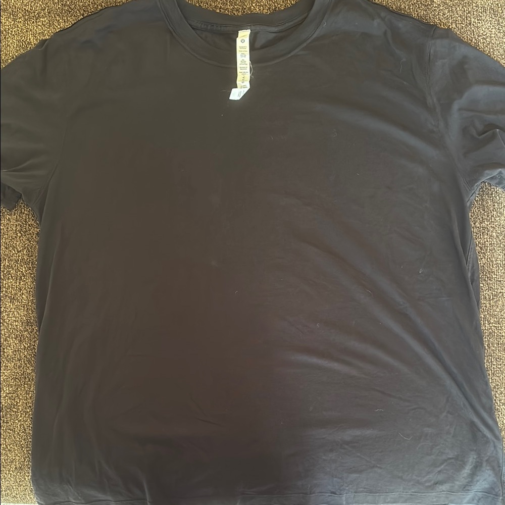 Lululemon Athletica Black Short Sleeve Tee Classic Crew Neck